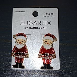 Sugarfix by Baublebar Santa dangle earrings discontinued